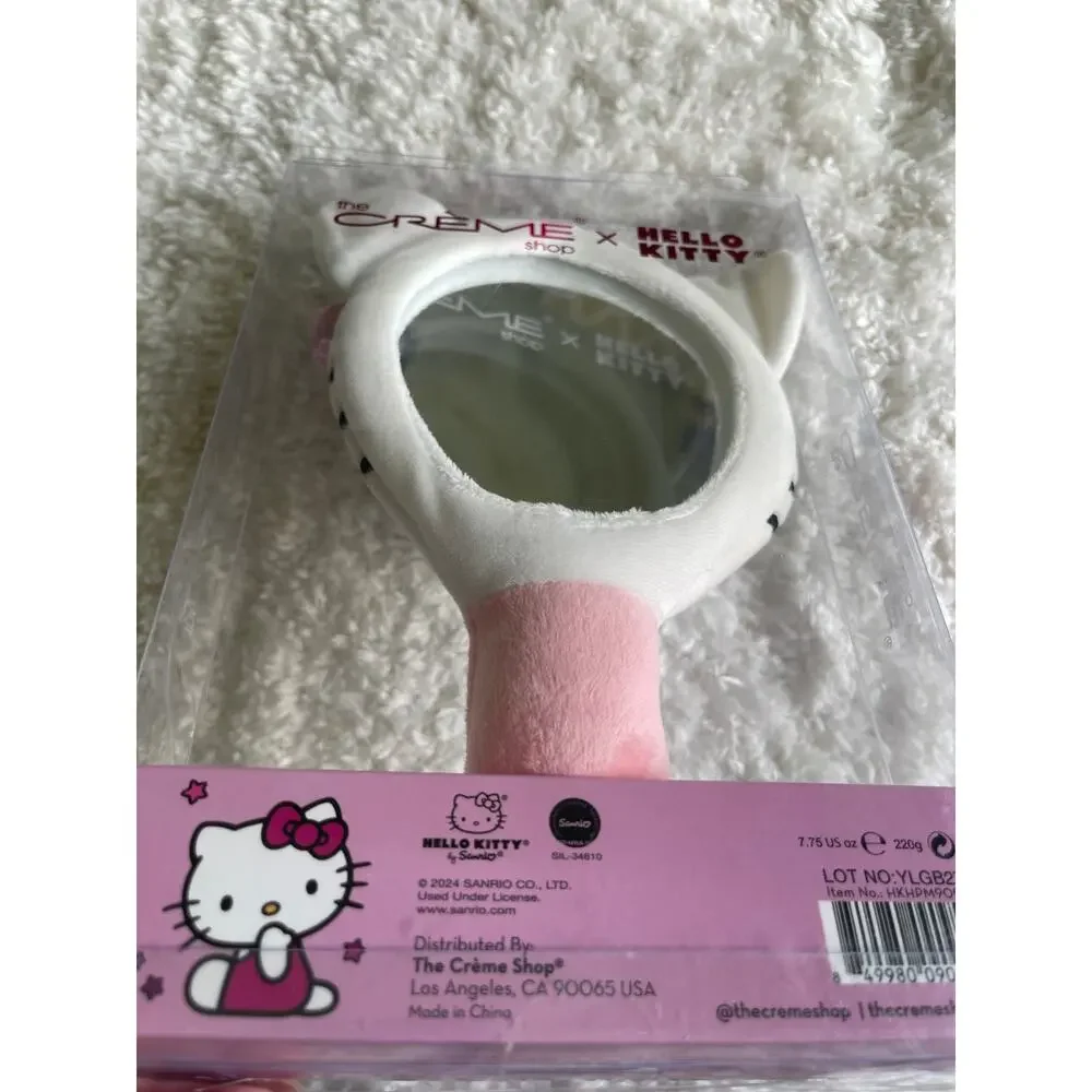 Hello Kitty The Creme Shop X Luxury Limited Edition Plush Handheld Mirror NEW